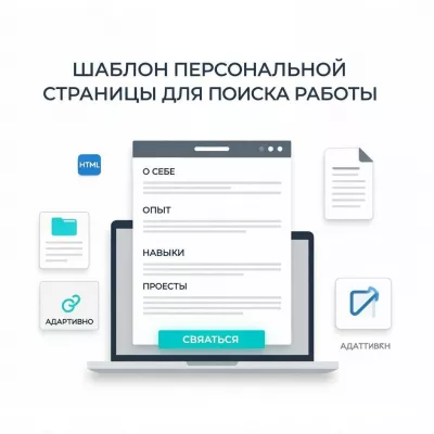Шаблон персональной страницы для поиска работы - новый тренд среди соискателей!